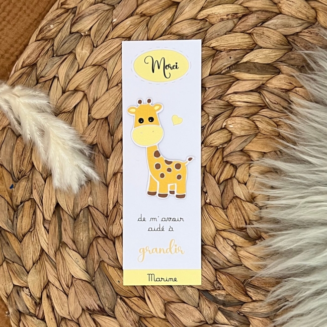 Marque-page - Girafe