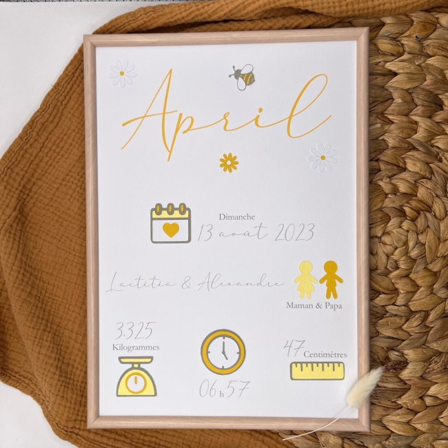 Affiche - Petite abeille